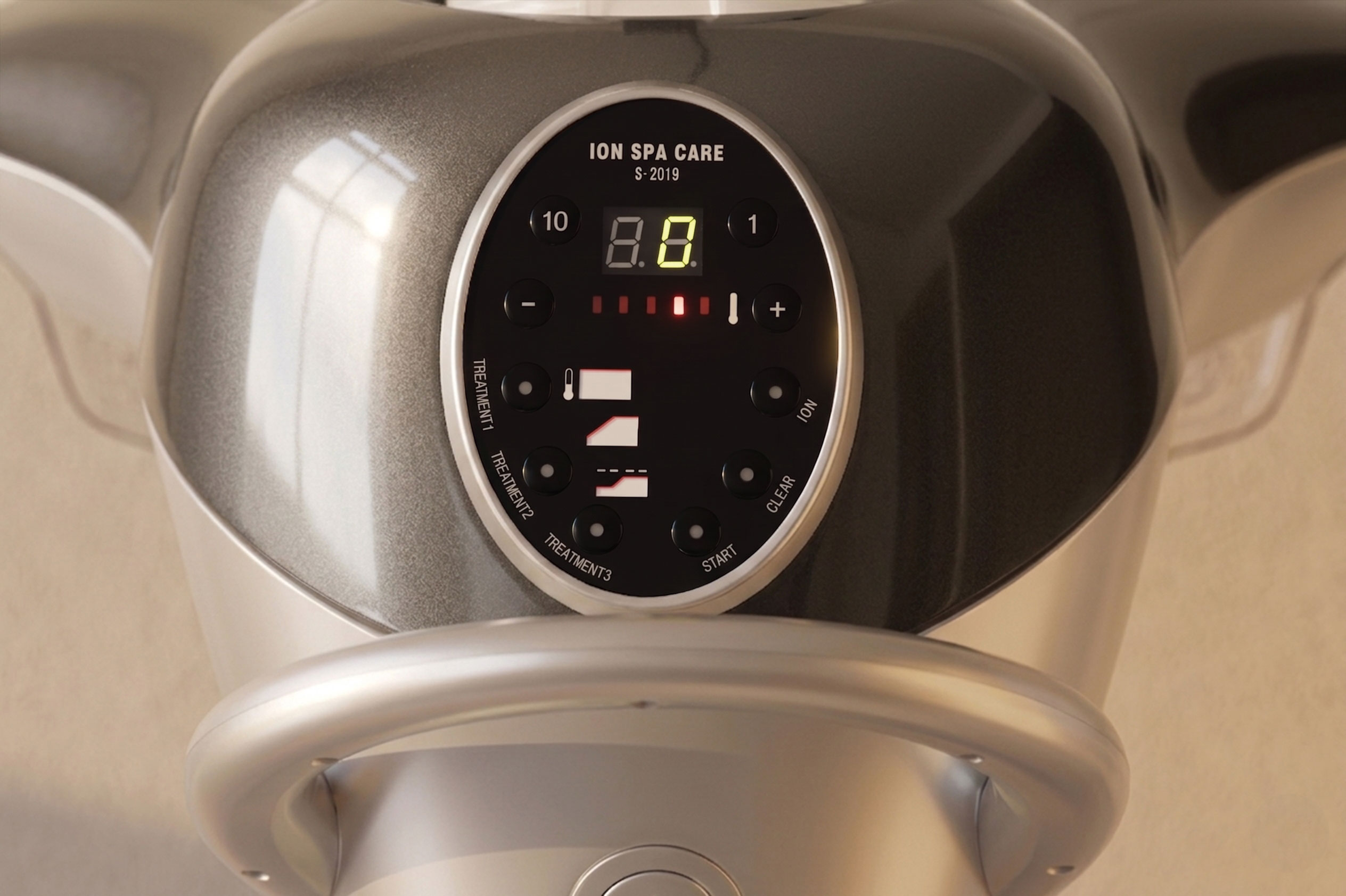 AIRAPHA Ion Care Spa display