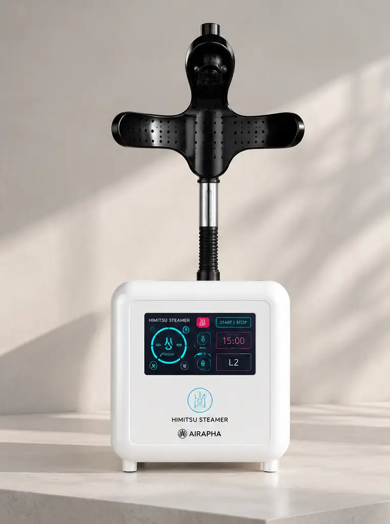 AIRAPHA Himitsu Steamer Premium Mini – steamer professionnel compact pour le soin des cheveux et du cuir chevelu
